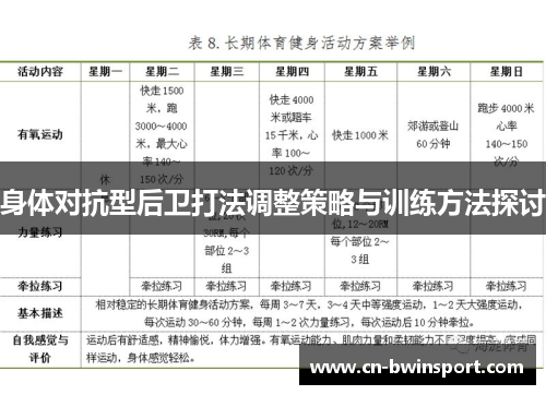 身体对抗型后卫打法调整策略与训练方法探讨